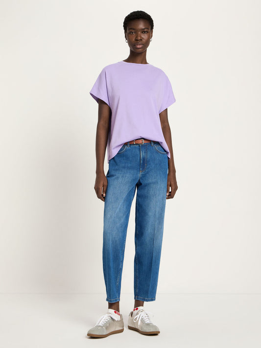 Tapered Jeans, Mid Blue Denim, Lanius