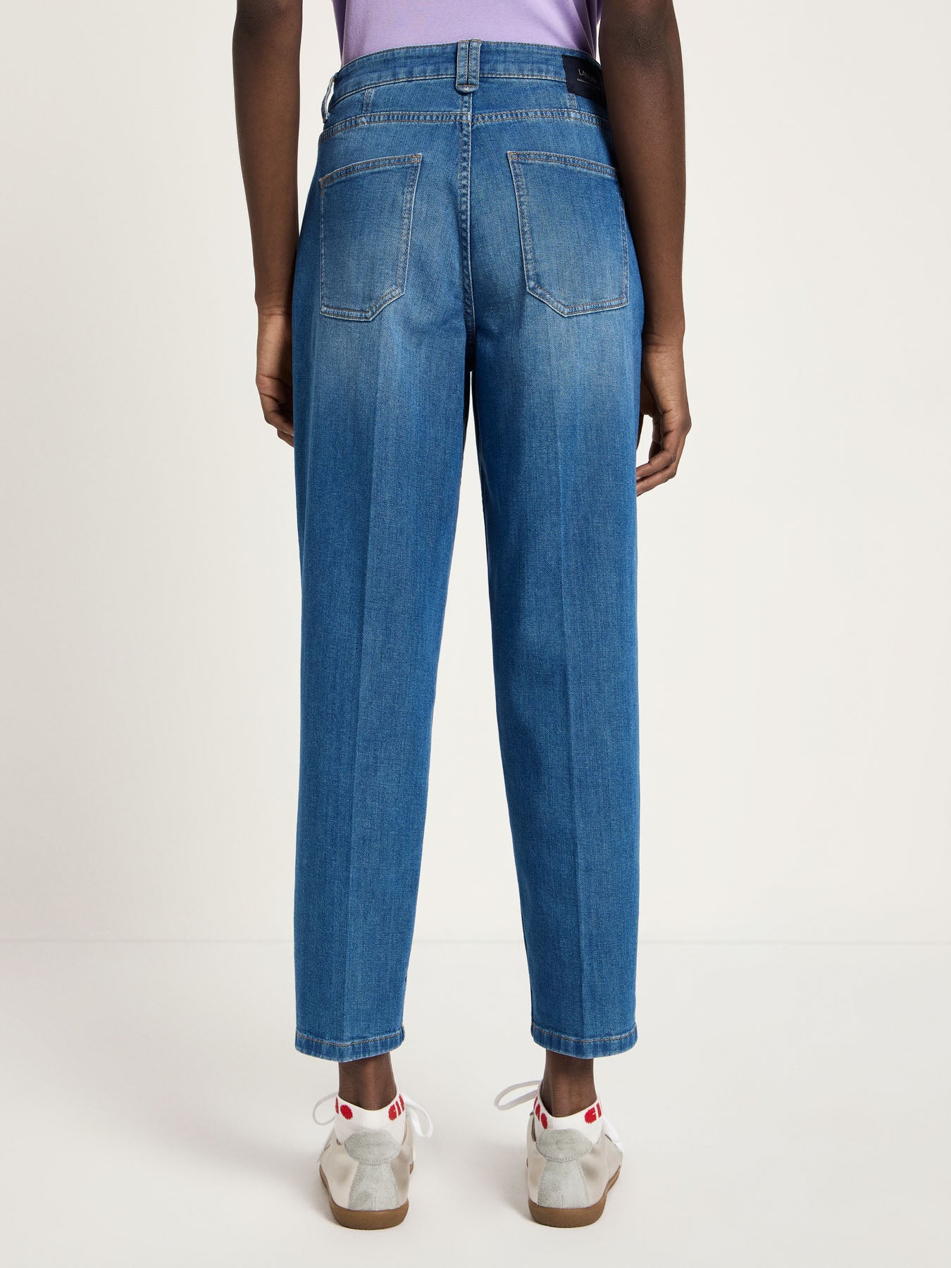Tapered Jeans, Mid Blue Denim, Lanius