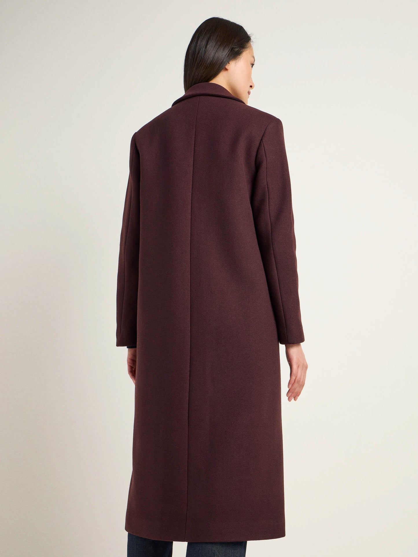 Frakke - organic wool/recycle (brown bordeaux)