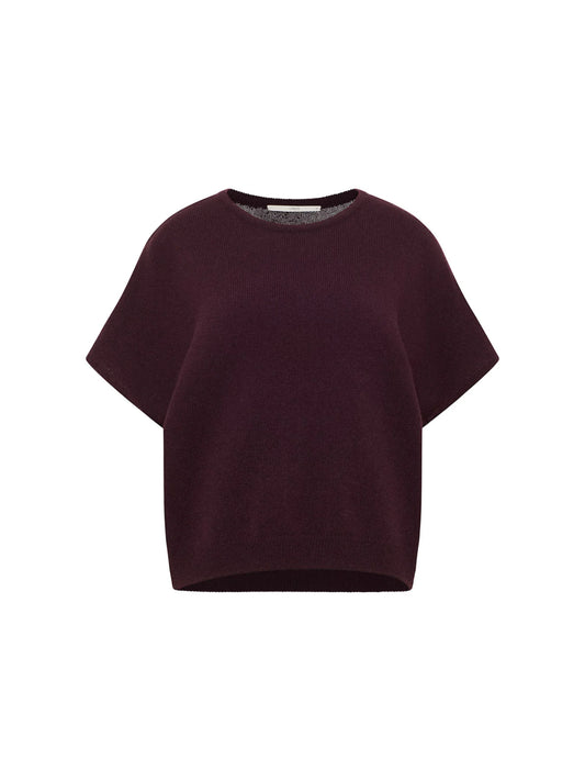 Sweater Vest Wool, Bordeaux, Lanius