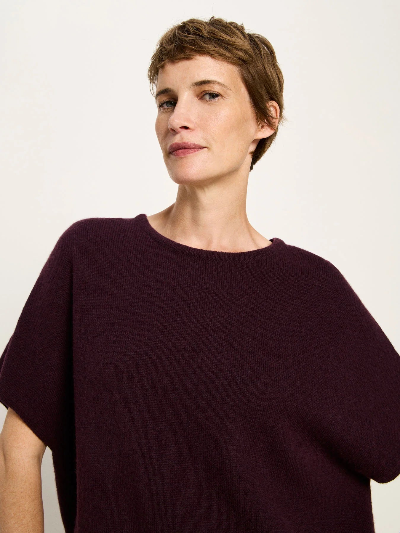Sweater Vest Wool, Bordeaux, Lanius