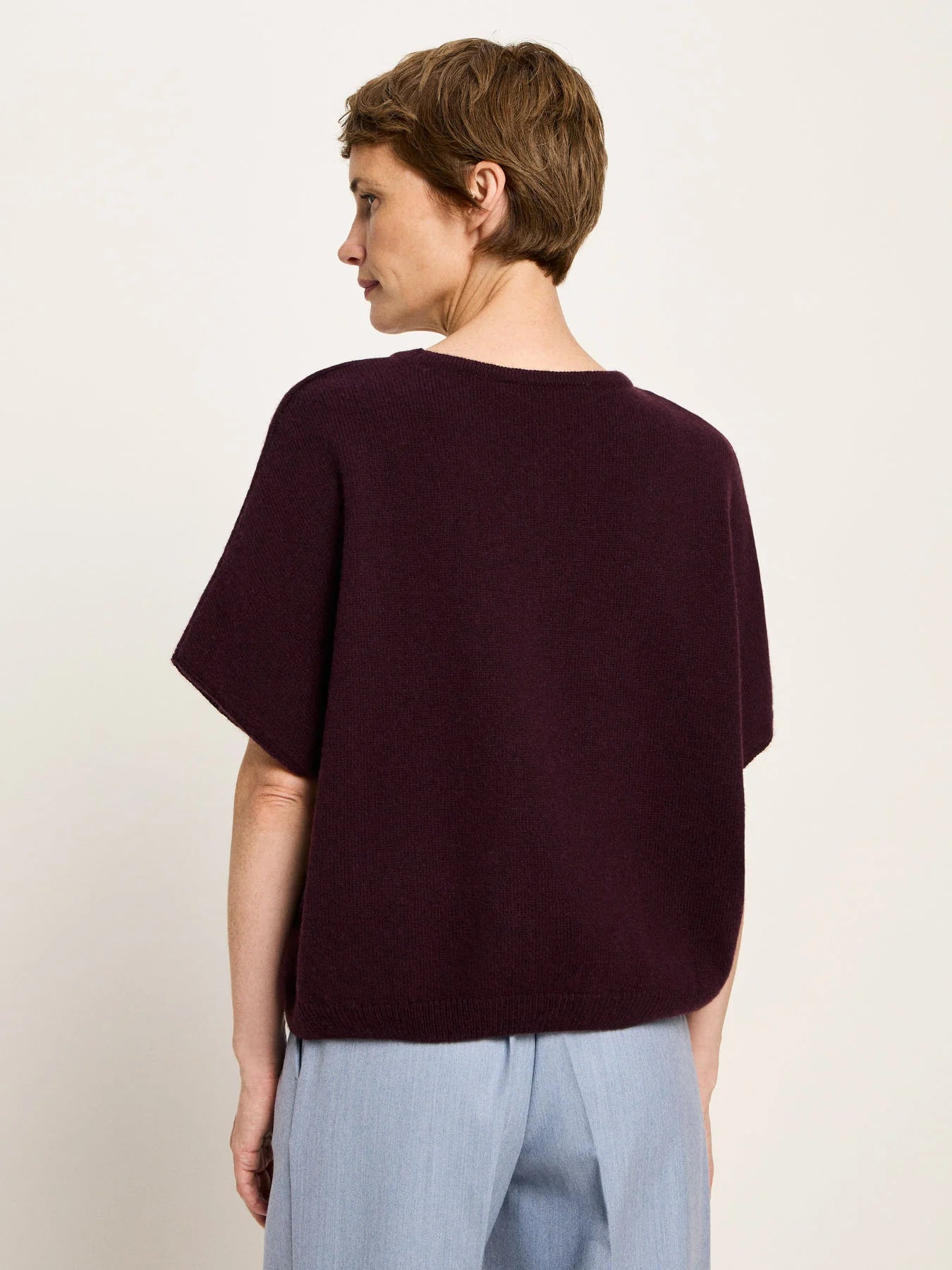 Sweater Vest Wool, Bordeaux, Lanius