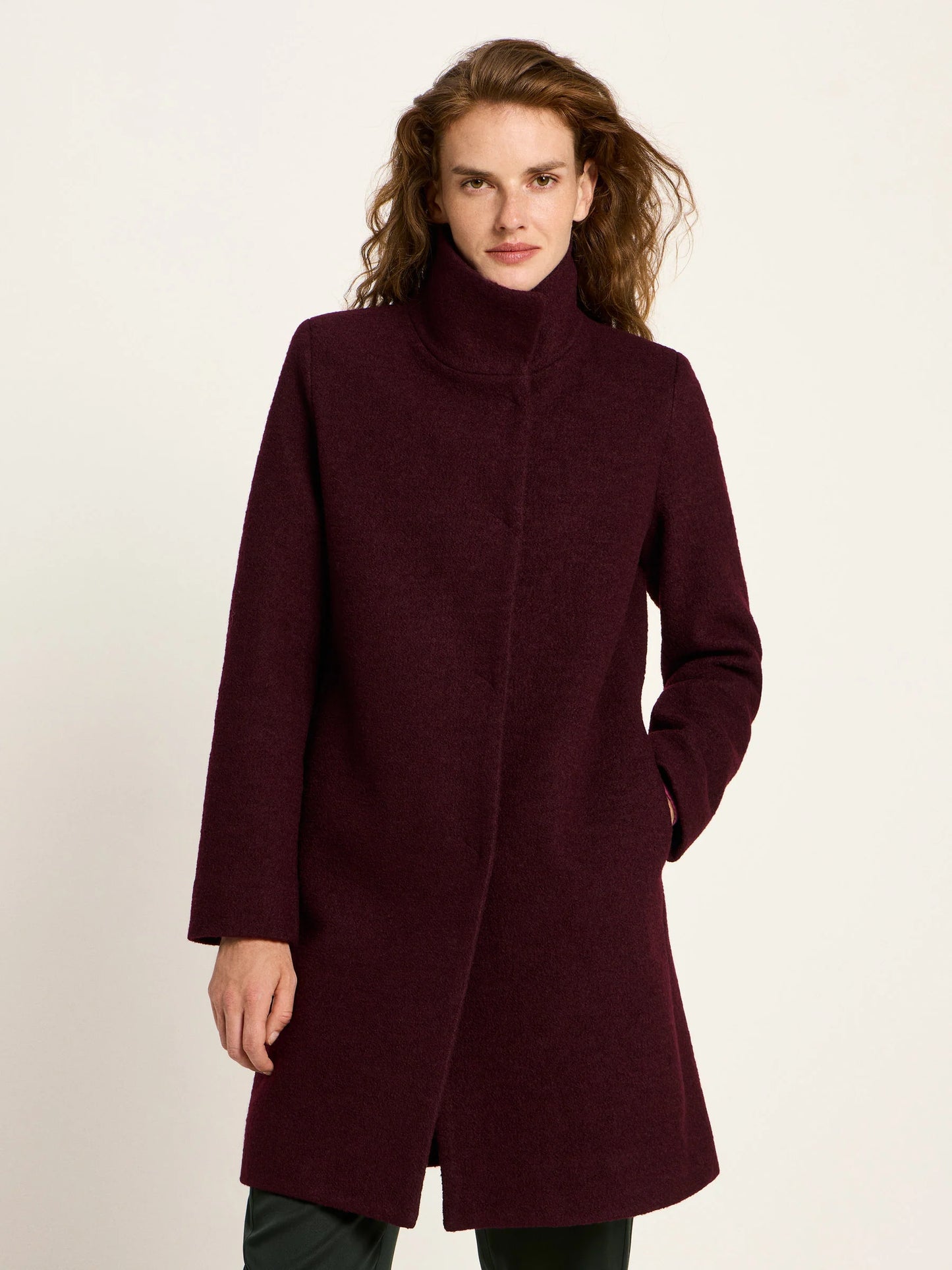 Frakke, Wool, Bordeaux, Lanius