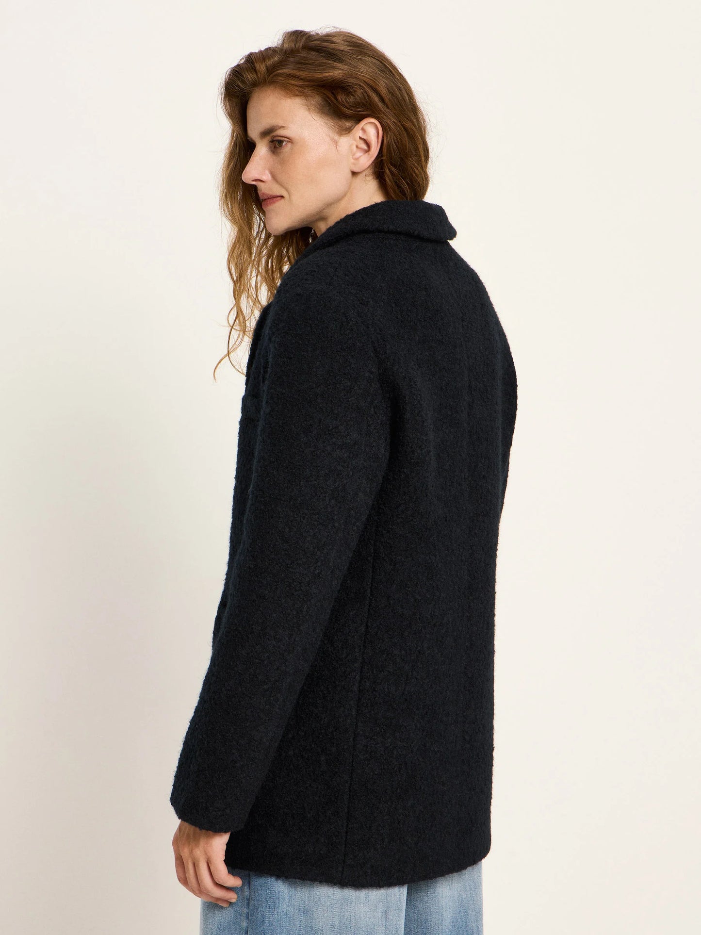 Blazerfrakke, Wool, Black, Lanius