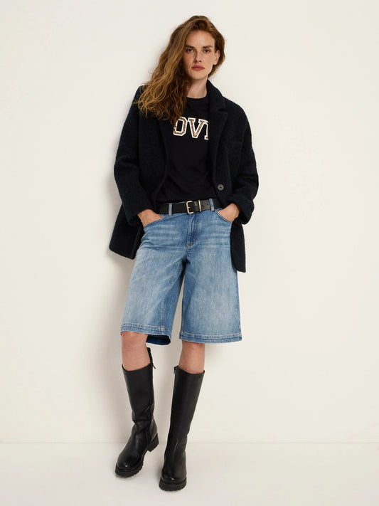 Blazerfrakke, Wool, Black, Lanius