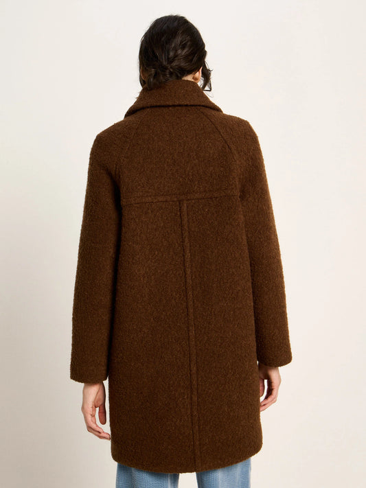 Vinterfrakke, Wool, Brown, Lanius