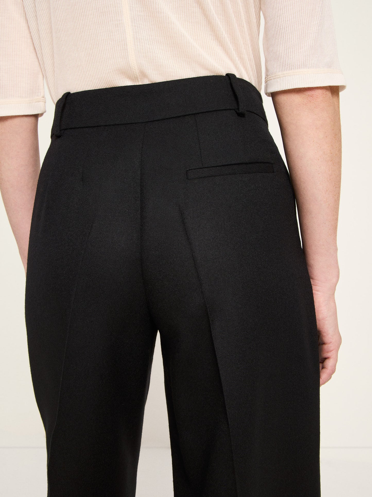 Cropped Buks, Wool, Black, Lanius