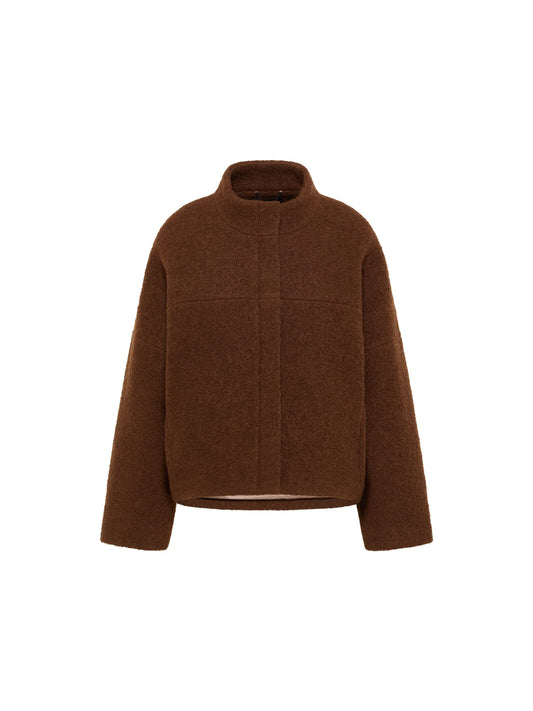 Kort frakke, Wool, Brown, Lanius