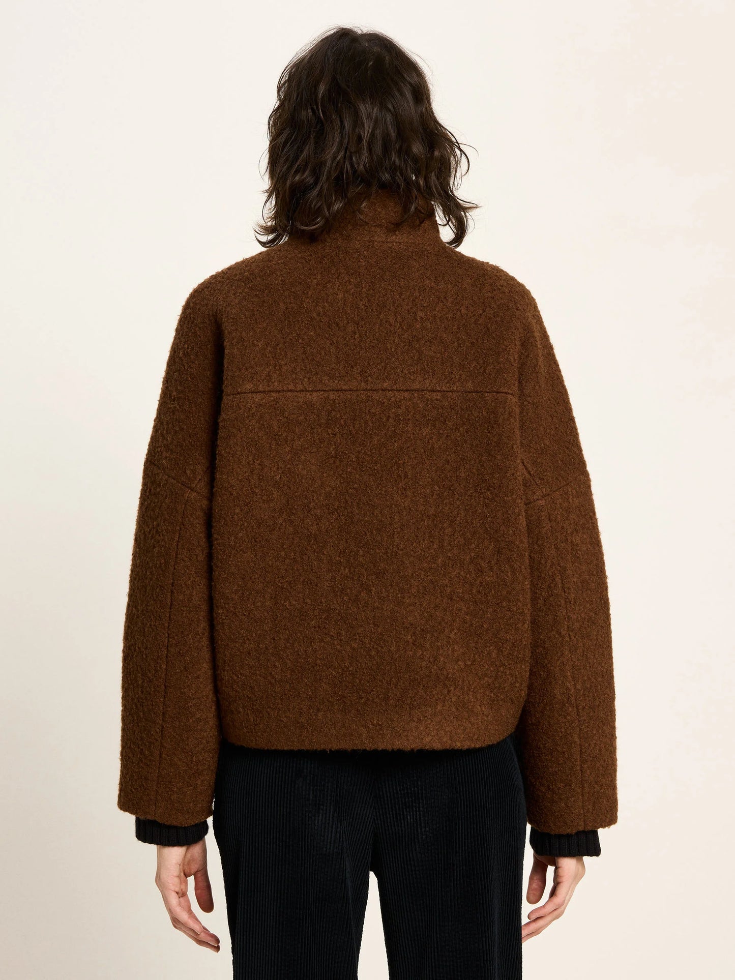 Kort frakke, Wool, Brown, Lanius