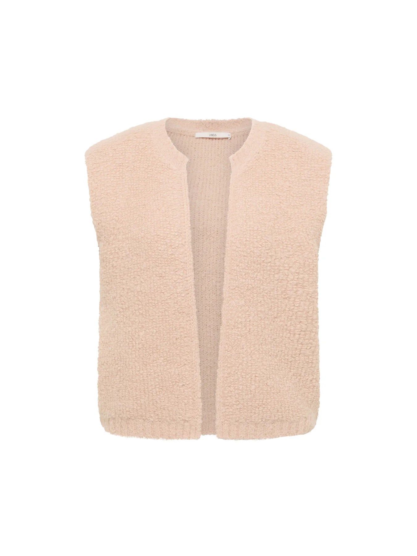 Vest Bouclé Wool, Nude, Lanius