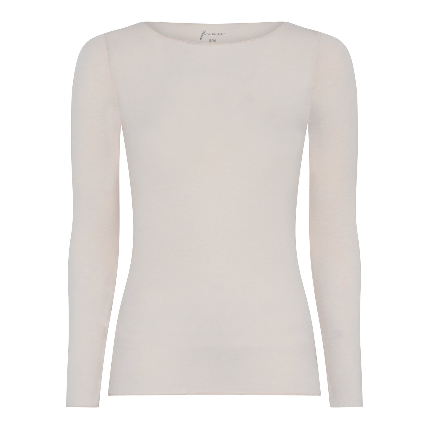 Cashmere bluse i svag lyserød