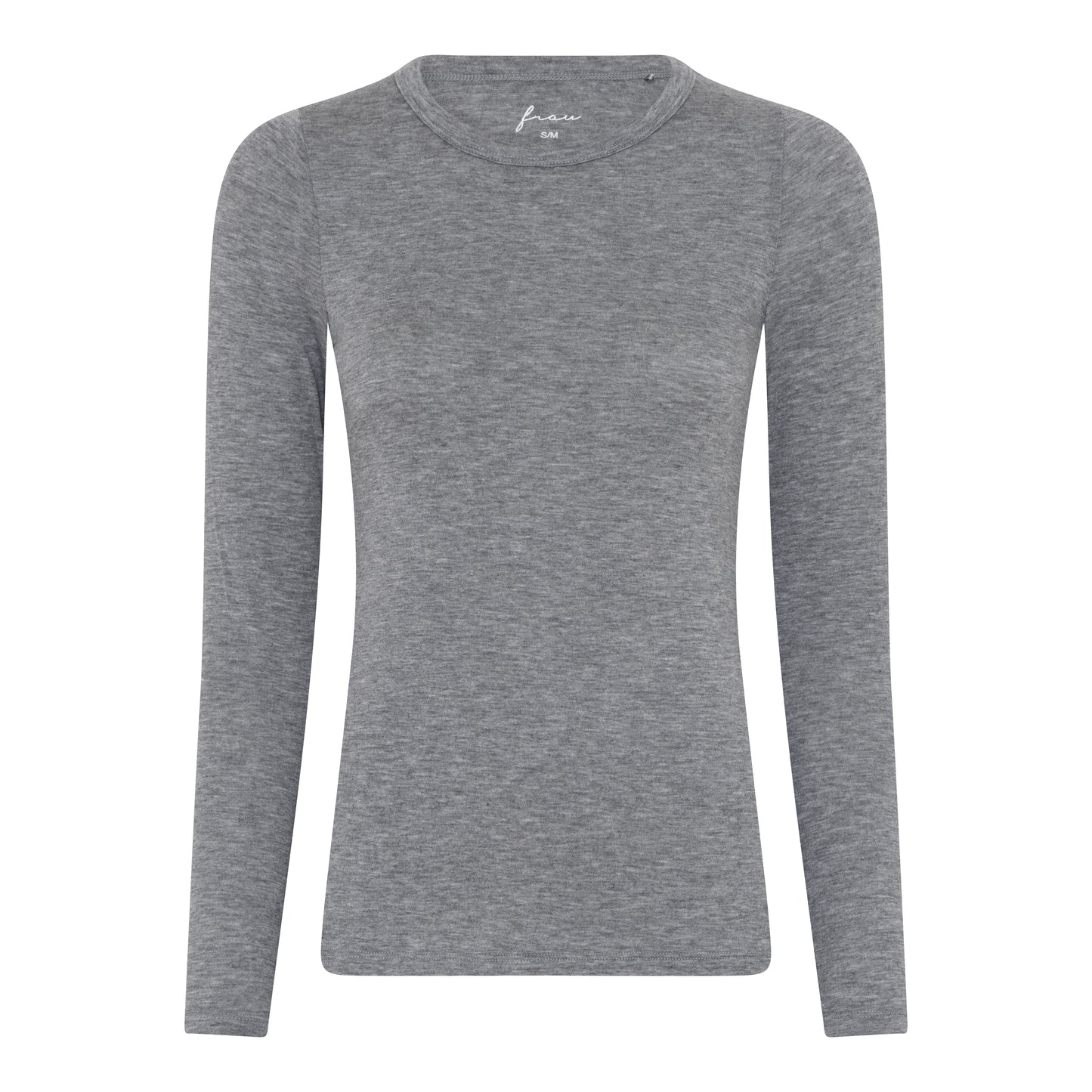 Lucca cashmere Ls o-neck grå