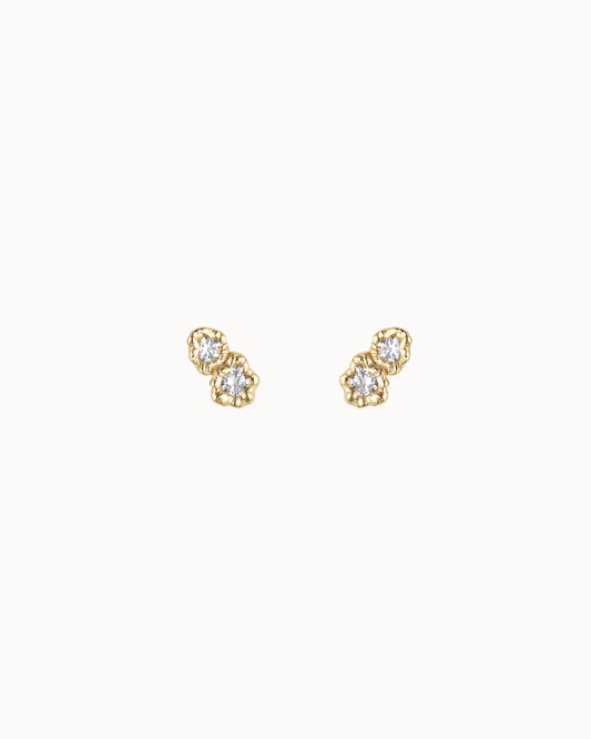 Nuvia Petite Studs, Gold Plated, Nava