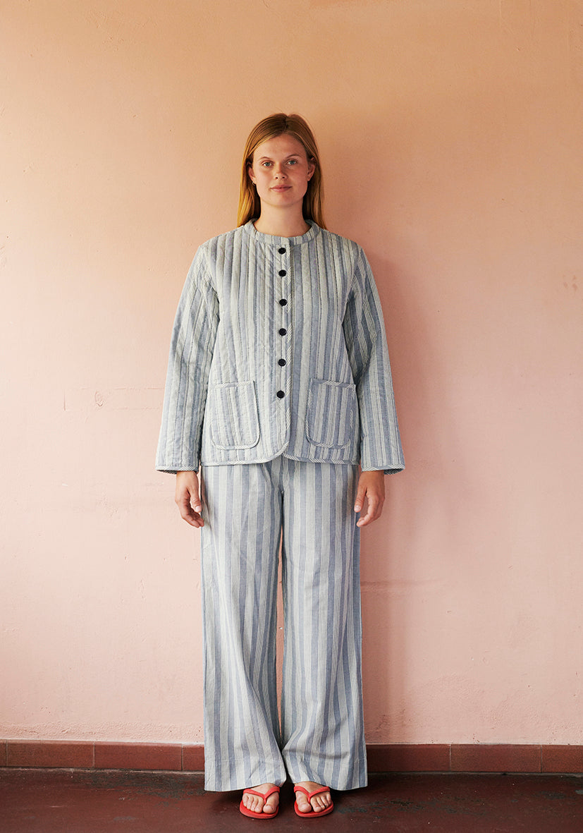 Stockholm Stripe Relaxed Pants (sea)