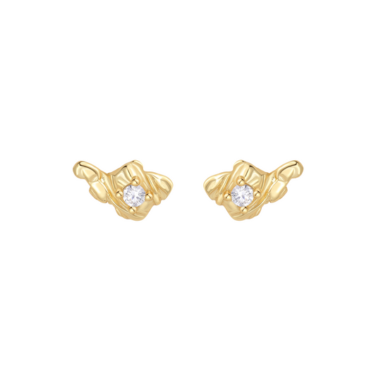 Rain Petite Studs / Gold Plated