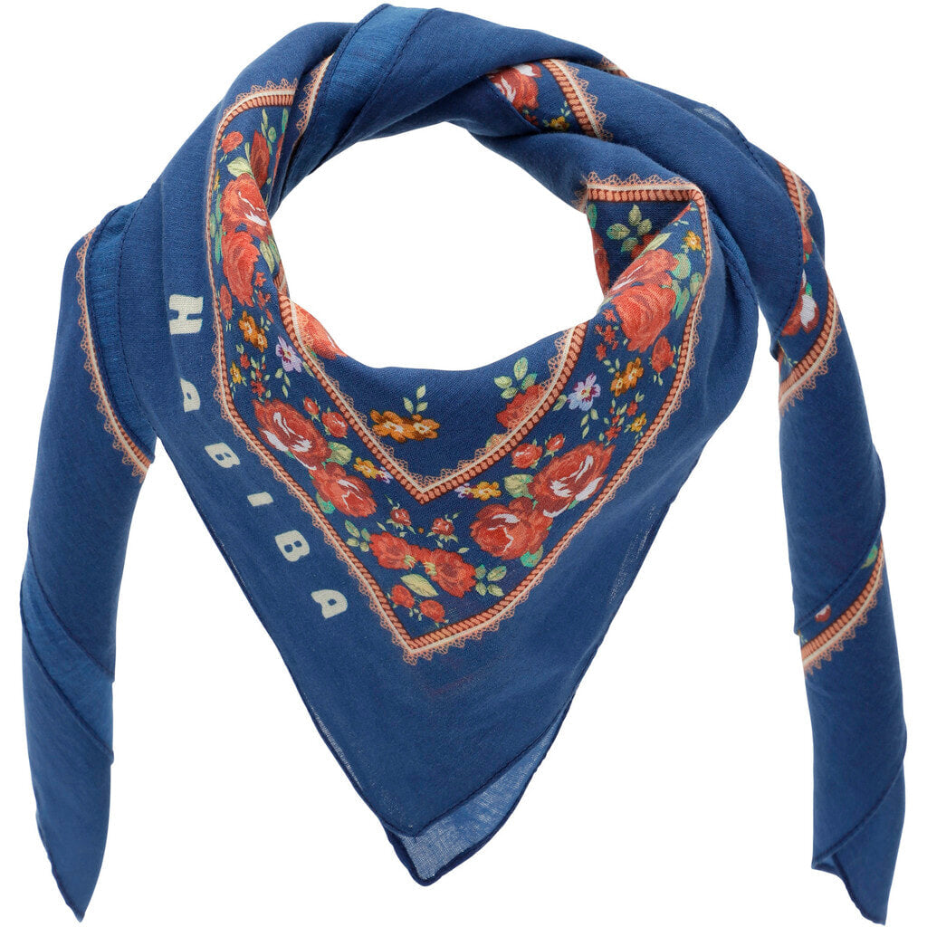 Rose Scarf (indigo)