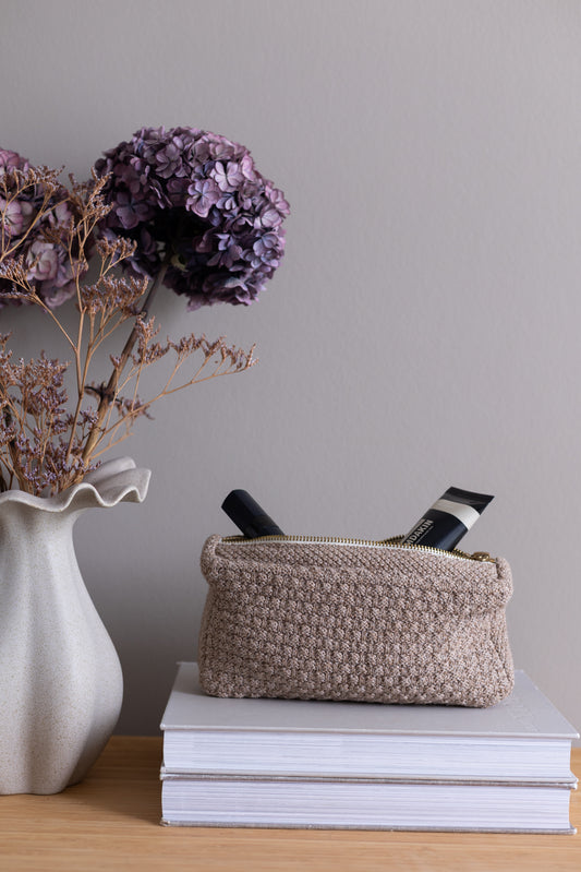 Knitted Clutch, Tiger Melange, By Lohn