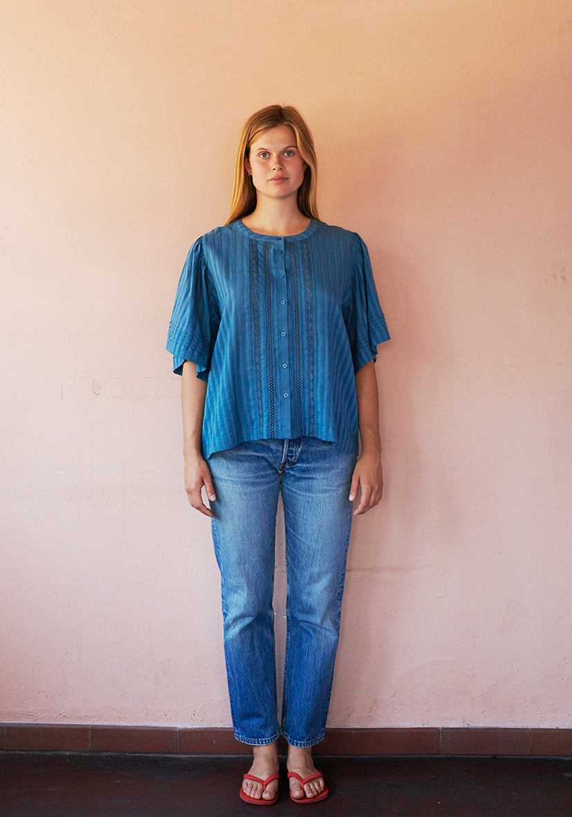 Laura Butterfly Shirt (sea)