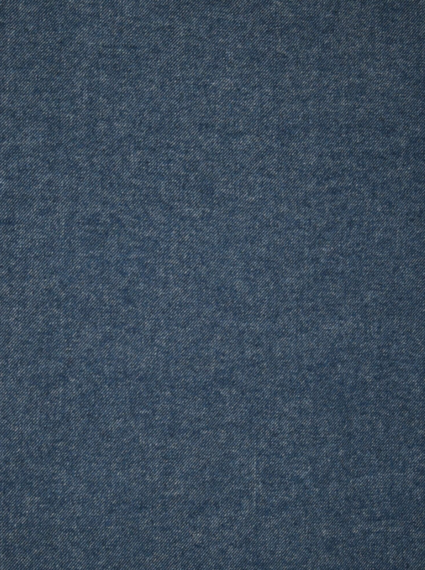 Uldplaid (airforce blue) - recycle wool