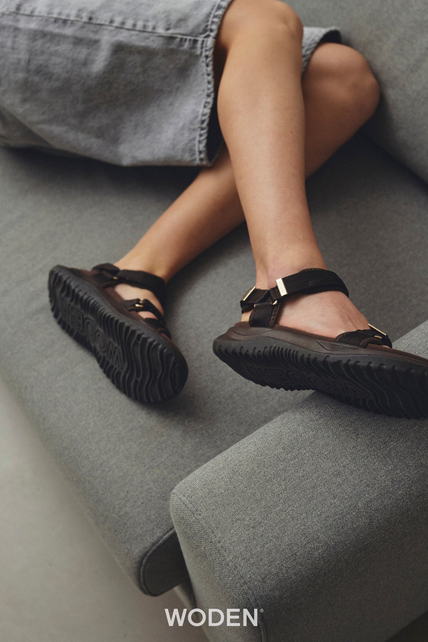 Solvej Sandal, Chocolate, Woden