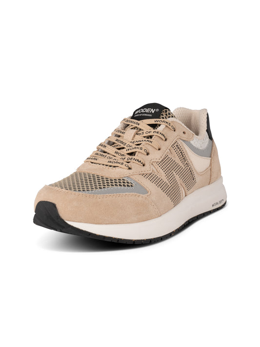 Rigmor Open Mesh Sneakers, Coffee Cream, Woden