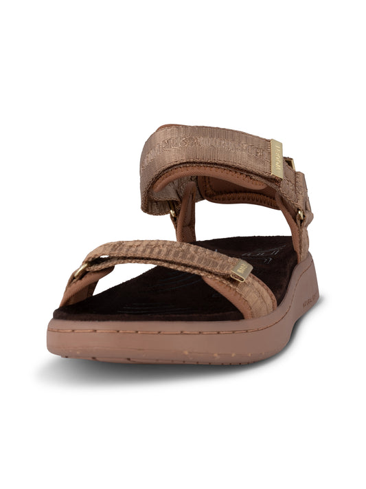 Line Heritage Sandal, Caramel, Woden
