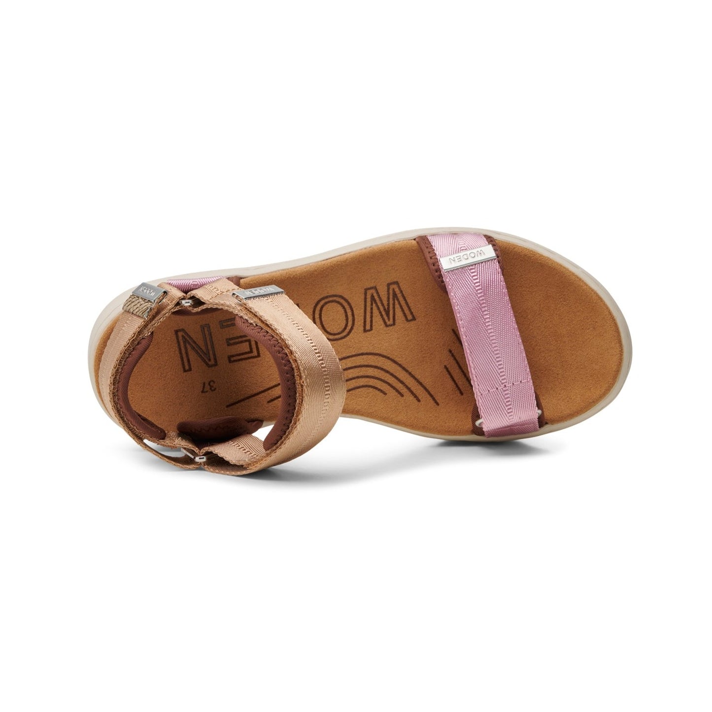 Lyserød Woden Sandal