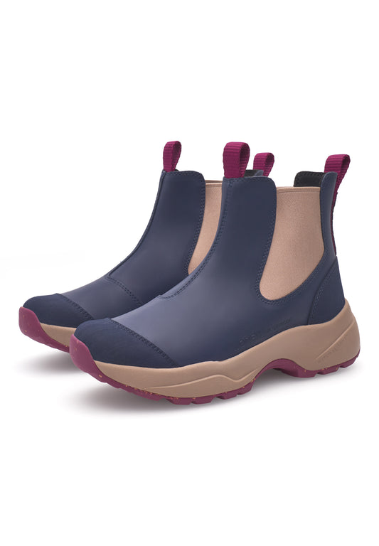 Siri Waterproof Gummistøvle (Dark Navy/Taupe)