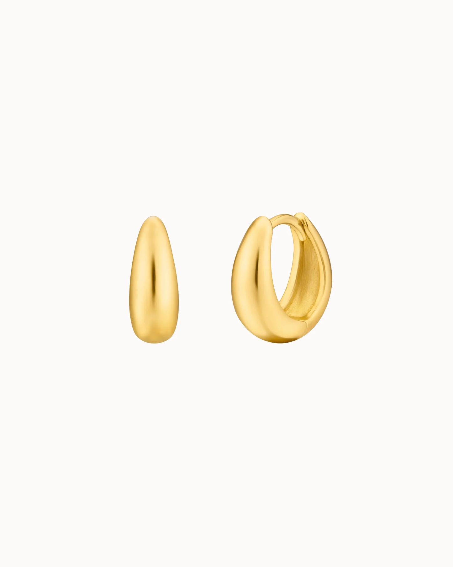 Ease Earrings S, Vandfast, Gold Plated, Nava