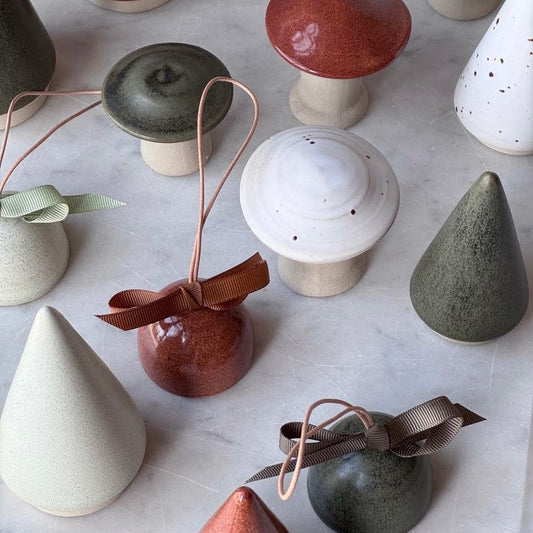 Juleklokke, Brændt Brun, Damhus Keramik