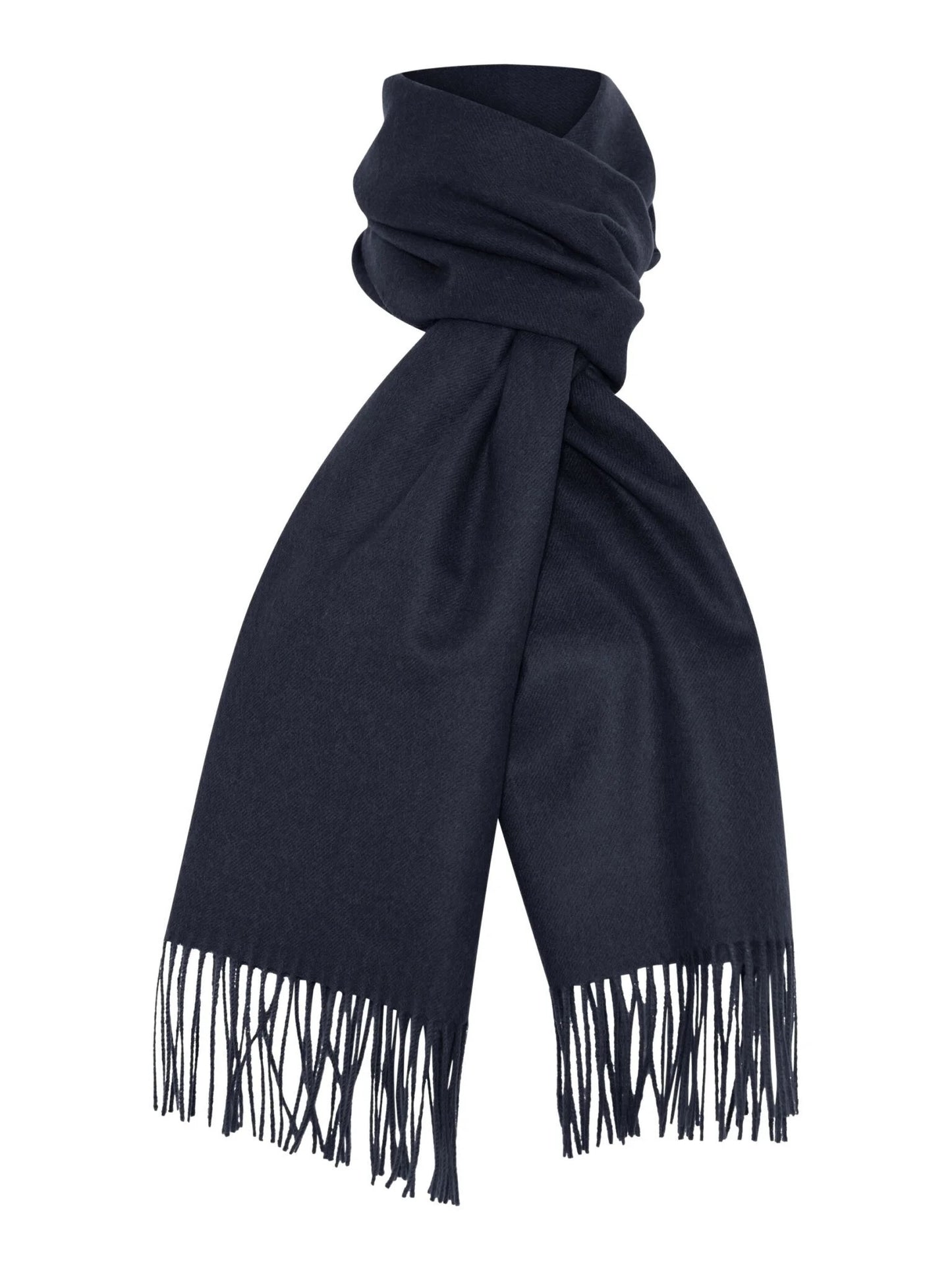 Tørklæde (marineblå) - 100% wool