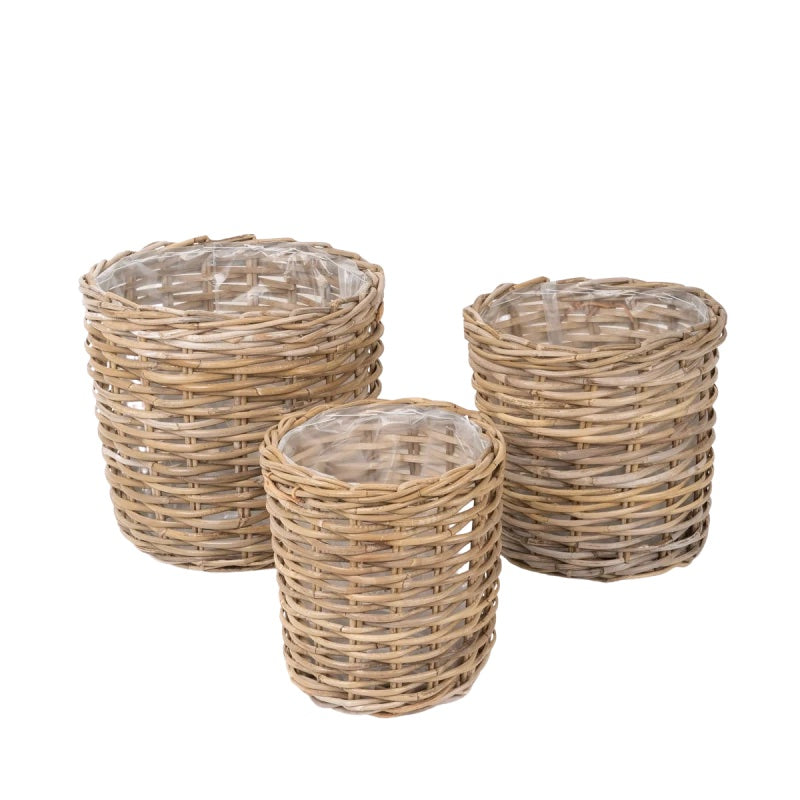 Rund plantekurv u/ hank