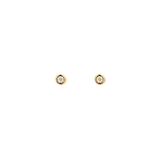 Agua Petite Studs / Gold Plated