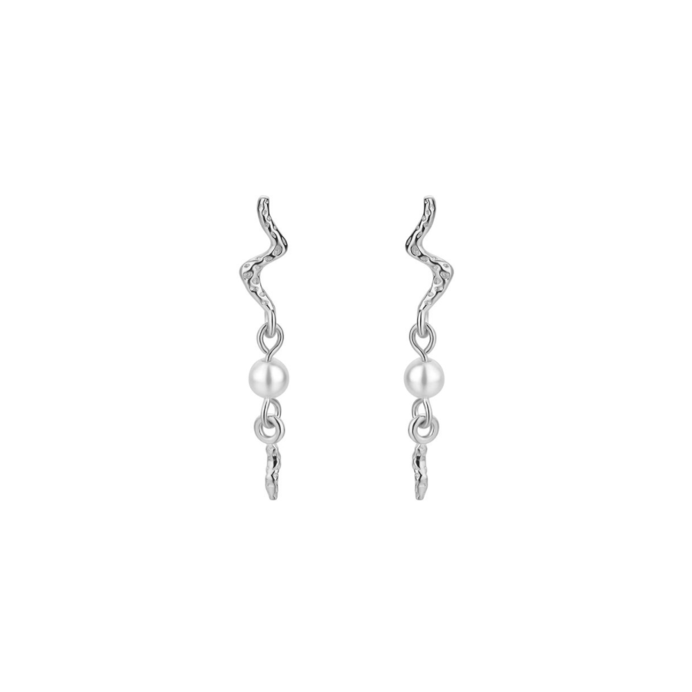 Aquarius Earrings / Silver