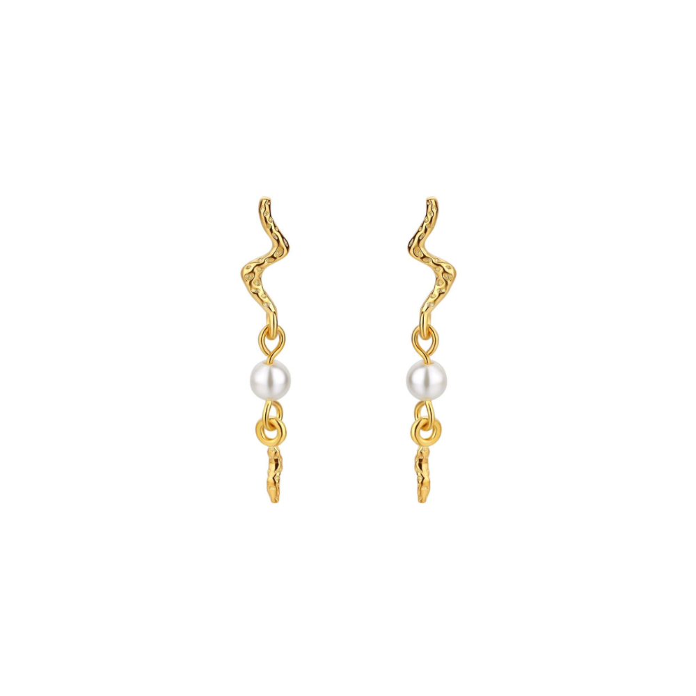 Aquarius Earrings / Gold Plated