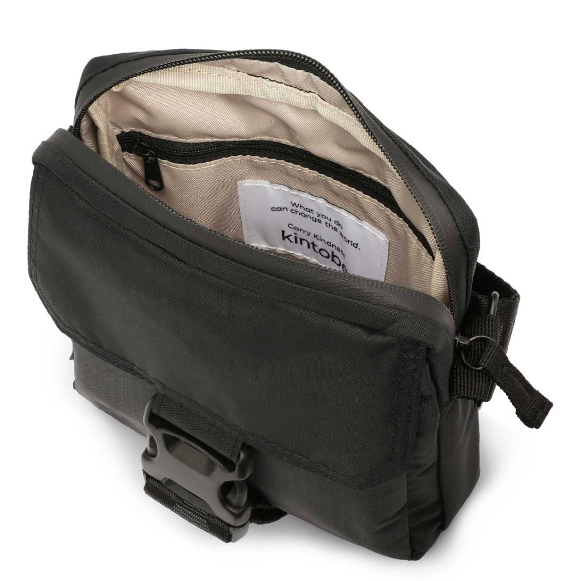 Messenger bag 'Nico' (jet black)