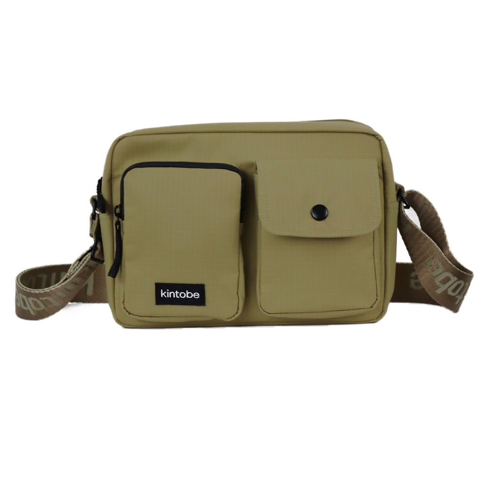 Crossbody bag 'Miles' (olive leaf)