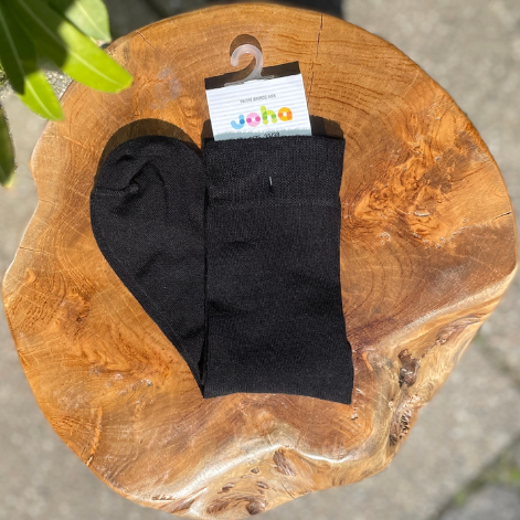 Bambusstrømpe, Black, Joha