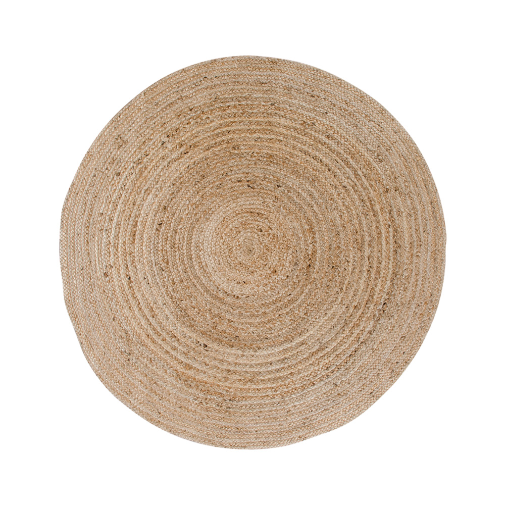 Rundt tæppe i jute (Ø90 cm)