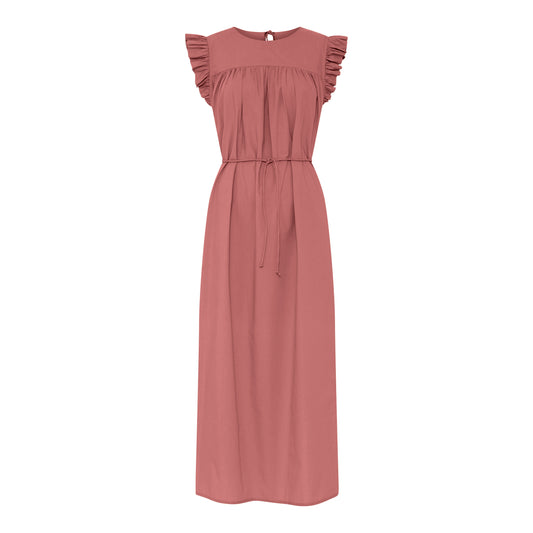 Stockholm SL Long Dress ASH ROSE