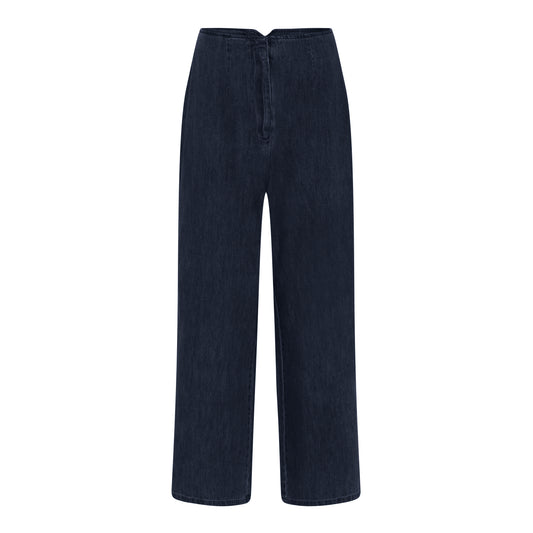Mørkeblå denim buks