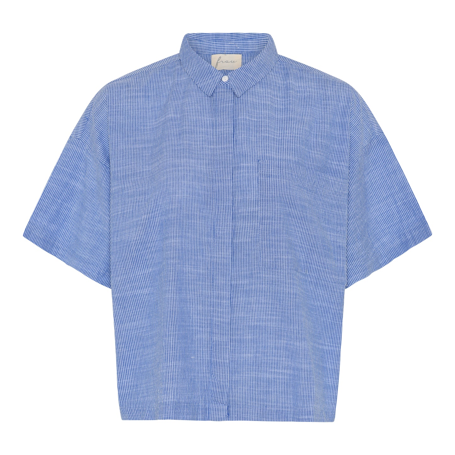 Nice SS Shirt, Medium Blue Stripe, Frau