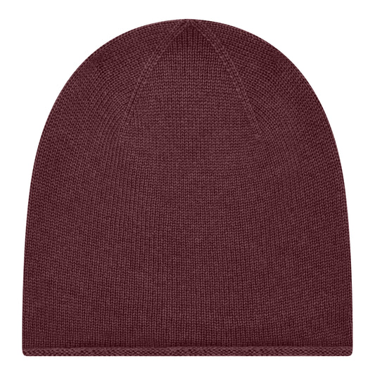 Bonn Cashmere Beanie (red mahogany)