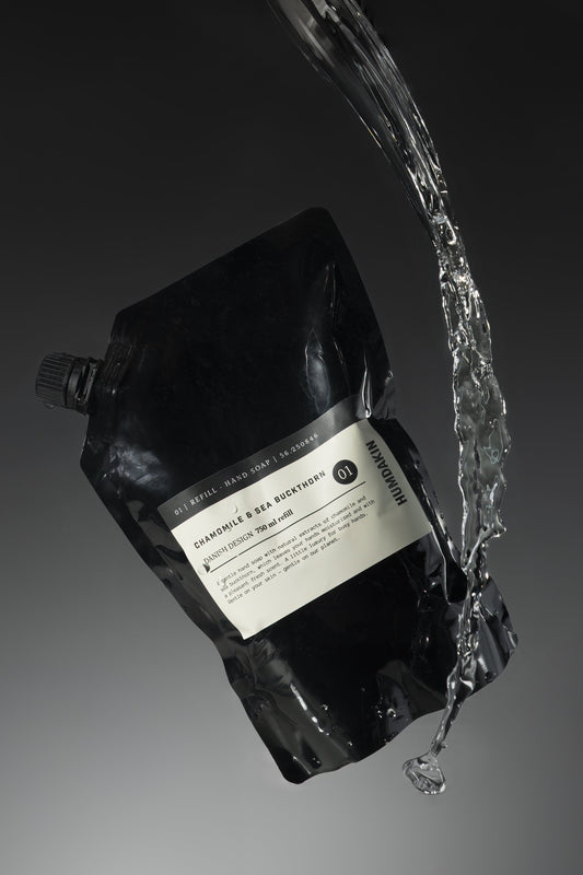 01 Håndsæbe (750 ml) refill - Kamille og Havtorn