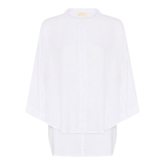 Seoul Short Shirt (Linen) BRIGHT WHITE