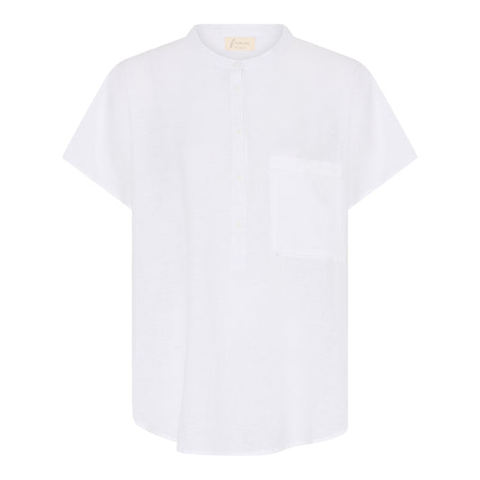 Colombo SS Linen Top (bright white)