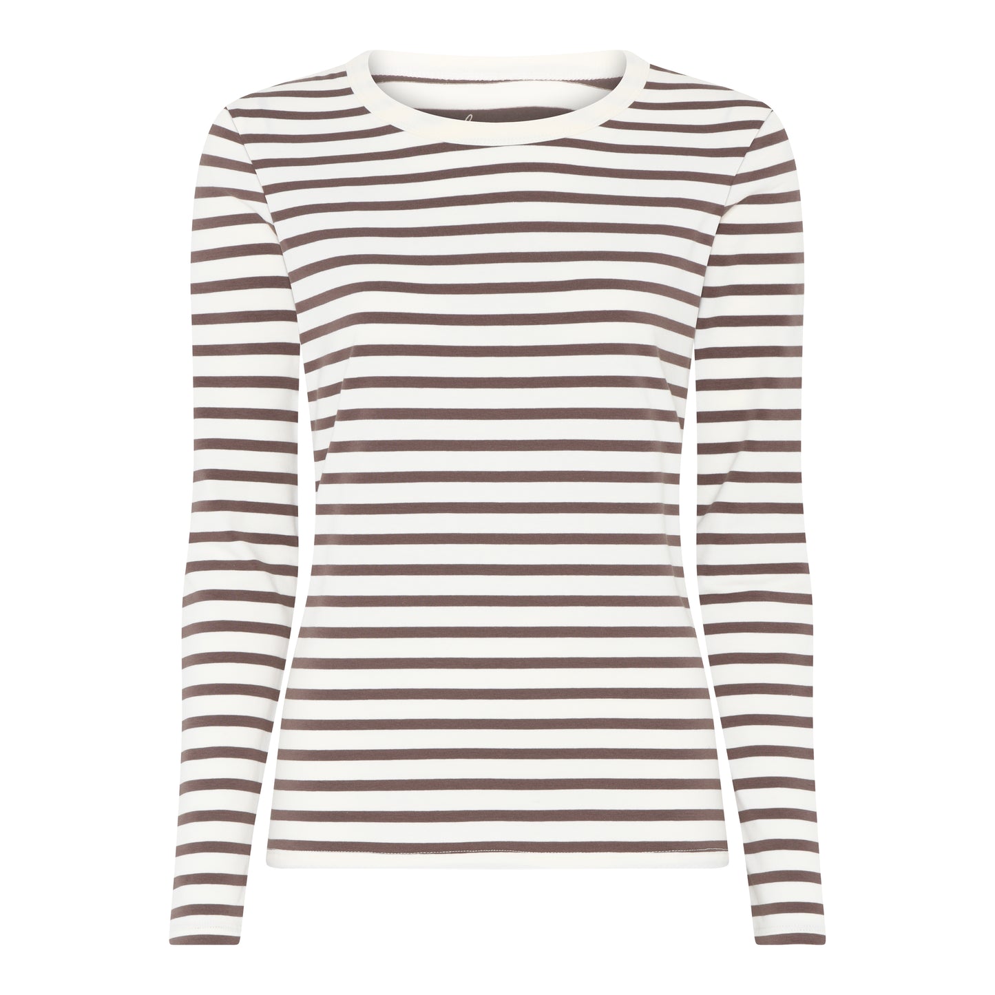Lucca Blouse (coffee quartz stripe)