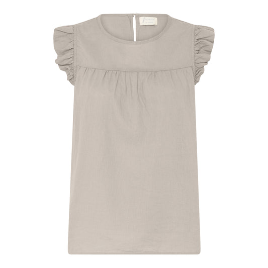 Stockholm Linen Top PURE CASHMERE