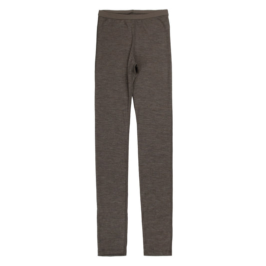 Leggings, Wool/Silk, Brun Melange, Joha