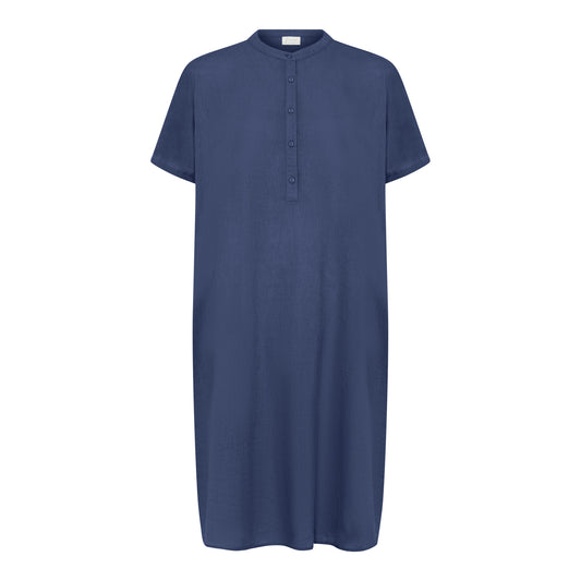 Seoul SS Linen Dress, Deep Cobolt, Frau